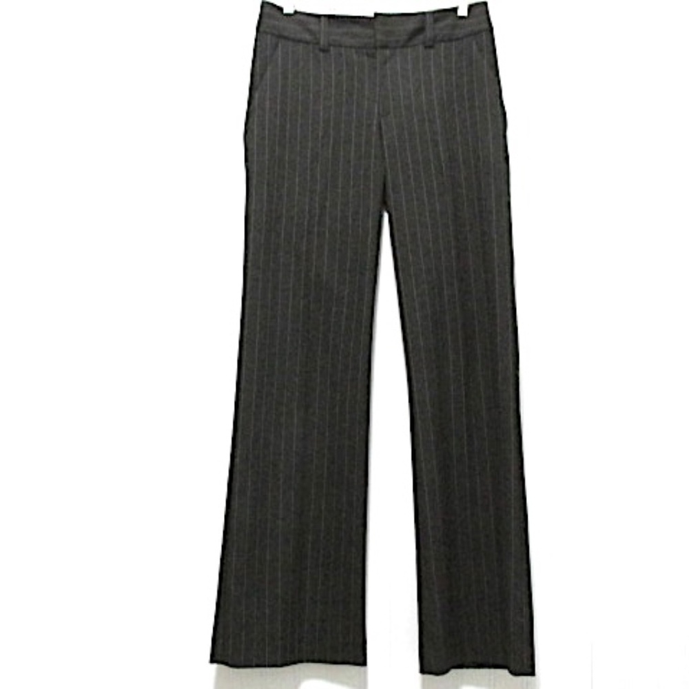 Karen Kane Grey Pinstripe Trousers, Size 4